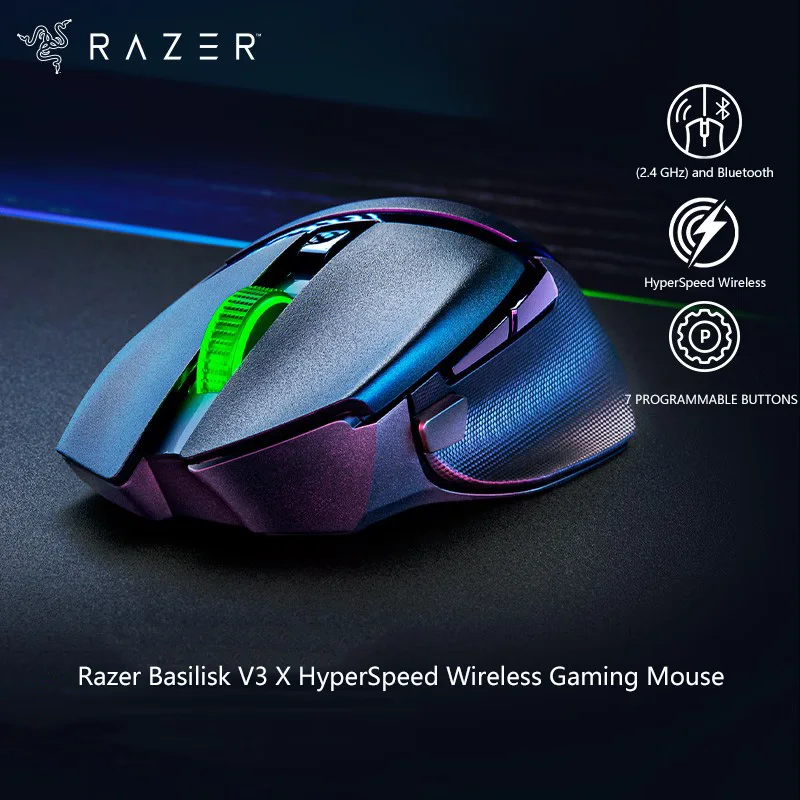 Razer Basilisk V3 X HyperSpeed bezvadu pelīte